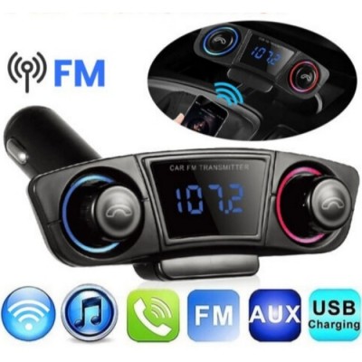 Transmetteur FM Multifonctions ,Bluetooth , V5 , MP3 , Appels ,Charge Avec 2 Ports USB M20