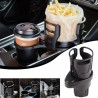 Support Gobelet Voiture Universelle Multifonction 2 En 1 -